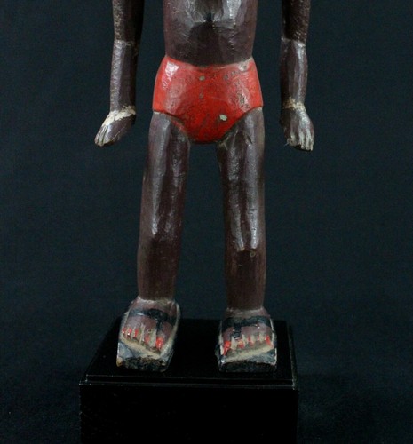 Art Africain - Femme "Colon" Agni Anyi sur Socle - Visage Magnifique - 27,5 Cms - Photo 8 sur 12