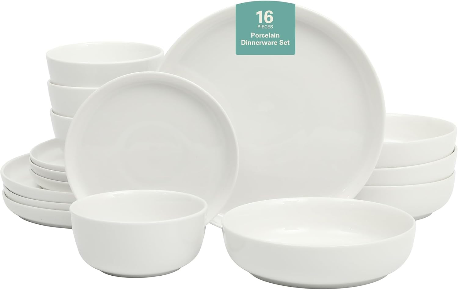 Gibson Home Oslo Porcelain Chip and Scratch Resistant Dinnerware Set, Service 