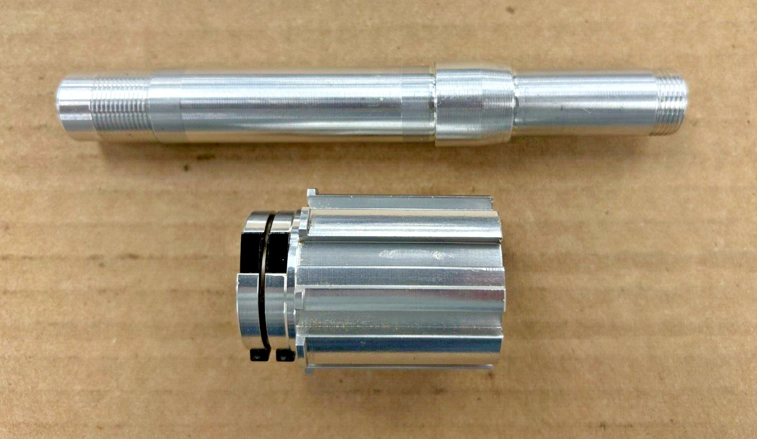 NOS Genuine Campagnolo Aluminum Rear Hub Axle & Exa Drive Freehub Body