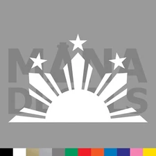 Philippines Half Sun and Stars Vinyl Die Cut Decal Sticker - Filipino Flag