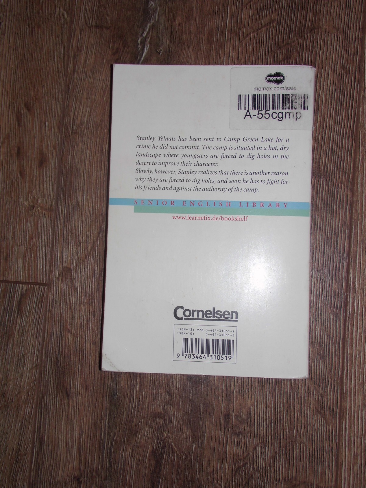 Louis Sachar "Holes" Schulbuch Lesestoff ISBN13 9783464310519