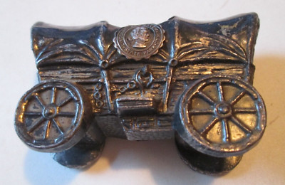 LINCOLN'S STATE PARK ILL NEW Letter Seal TOOTHPICK SILVERPLATED COVERED WAGON