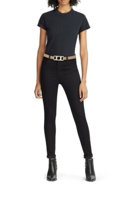 Rag & Bone Olympus Black Leather Belt Rag & Bone Olympus Skinny Belt - Black | Garmentory main image 4