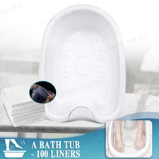 Foot Bath Tub with 100 pack Plastic Liners for Ionic Detox Cleanse Machine Home