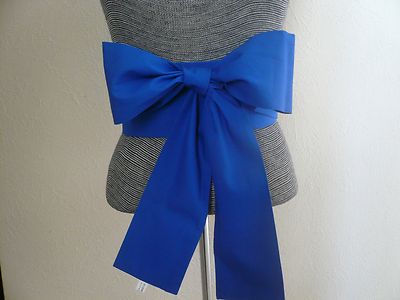 Japanese Sash OBI Cotton Belt Kimono Yukata Wedding Royal Blue 4''W x 110''L