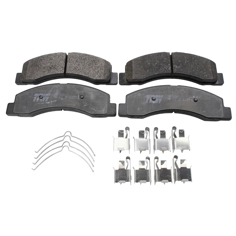 Juego de pastillas de freno delanteras metálicas TRW Pro para Ford Excursion F-250 F-350 Super Duty Foto 2 de 4