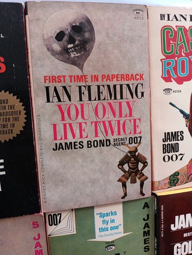 VTG Set Lot 8 JAMES BOND 007 SIGNET PAPERBACK Ian Fleming c.1960s New/Nr Mint - Picture 4 of 9