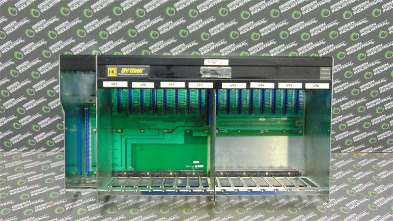 Chasis de rack de 16 ranuras Square D 8030 HRK-200 SY/MAX USADO serie C1 Foto 2 de 4