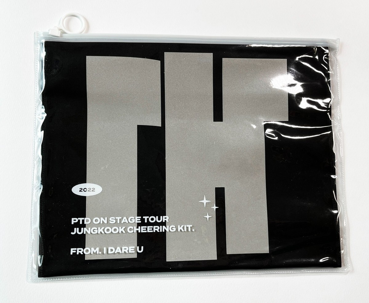 BTS JK JUNGKOOK Cheering Slogan Towel in Bag 'PTD On Stage Tour