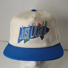 Vintage Just Dual It Syngenta Dual Magnum Herbicide Logo Snapback Hat Cap Farmer