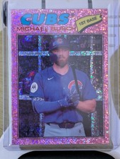 Michael Busch 2026 Topps Heritage Chrome Silver Sparkle SP #305 - Cubs