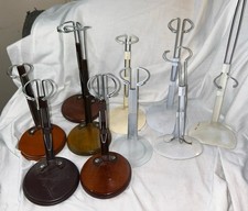 Lot Adjustable Vertical Doll Display Stands 5 wood/5metal