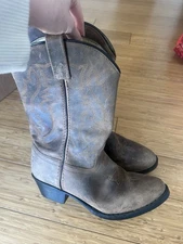 Brown Leather Cowboy Boots Smoky Mountain Mens 6/womens 8