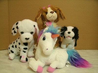 Konvolut Animagic 3 x Hunde und Einhorn Geräusche etc Rubin Regenbogen Engel Spaniel