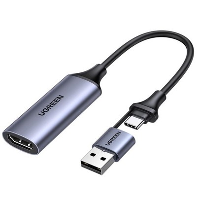 UGREEN Video Capture Card HDMI zu USB C Aufnahmegerät 4K 1080P@30Hz Video Audio