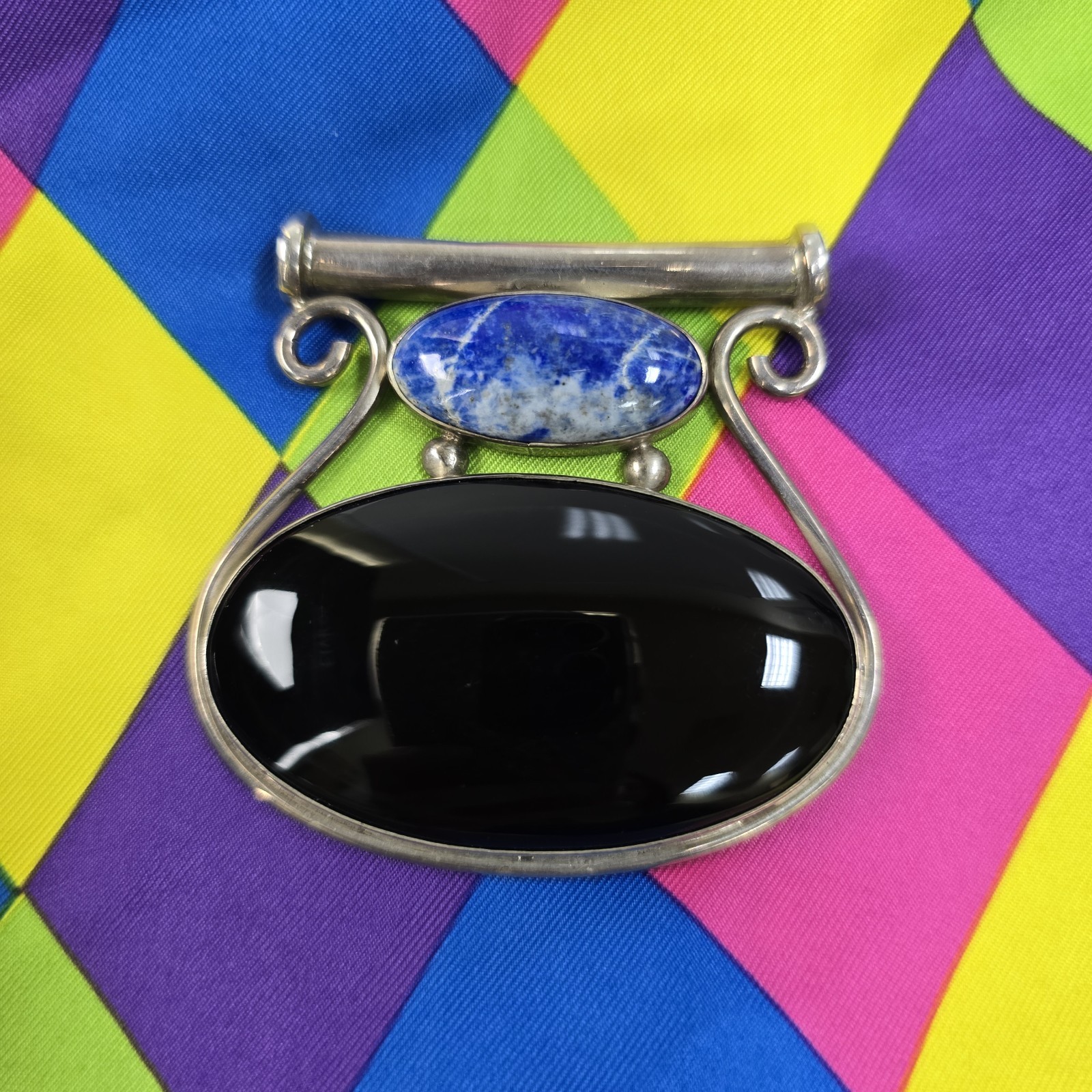 Large Pendant Sterling Handmade Statement Piece U… - image 1