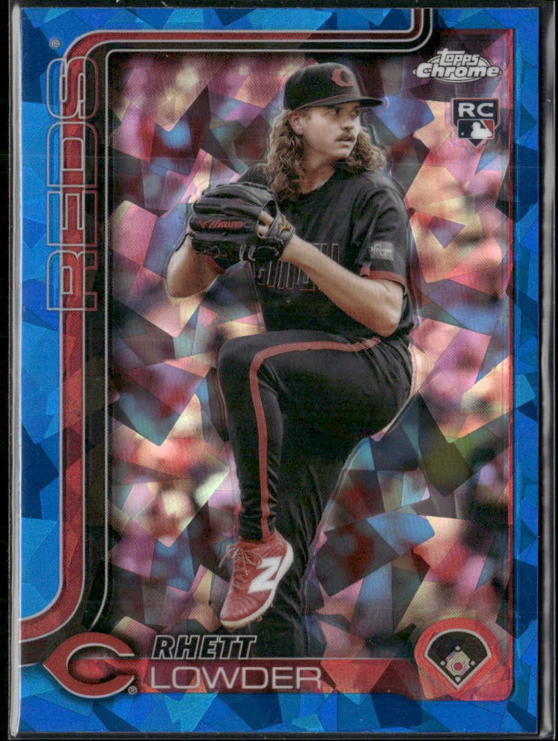 2025 Topps Chrome Sapphire Edition #147 Rhett Lowder RC Rookie Card Reds