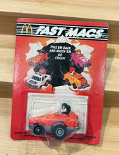 1985 McDonald's Happy Meal Toy FAST MACS RACERS Car Hamburglar New in Package