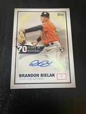 2021 Topps - 70 Years of BB Autographs Series 2 Brandon Bielak #70YA-BB (AU, RC)