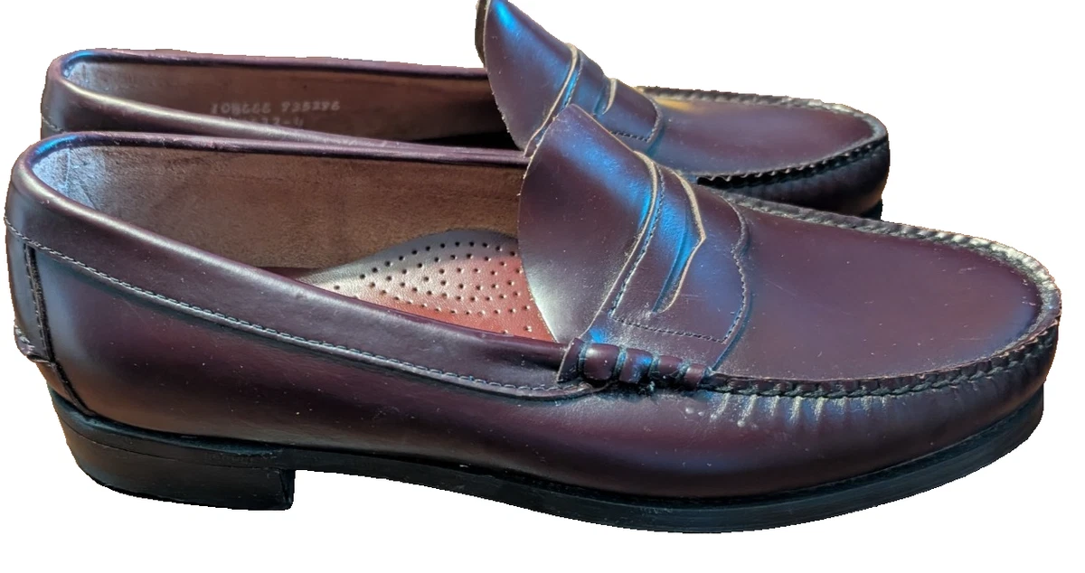 Vtg Dexter Penny Loafers Burgundy Leather Men\'s Size 10.5 EEE USA Made Handsewn Dexter Men main image 4