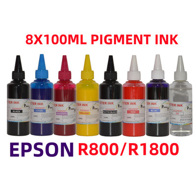 8X100ML Premium Pigment refill ink for R800 R1800 printer CISS CIS T054 54