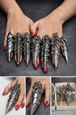 Gothic Finger Claws / Krallen Ringe   Metall   Cosplay / Punk / Dark Style