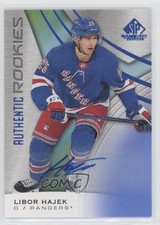 2019-20 Upper Deck SP Game Used Authentic Rookies Blue Libor Hajek #131 Auto 2d8