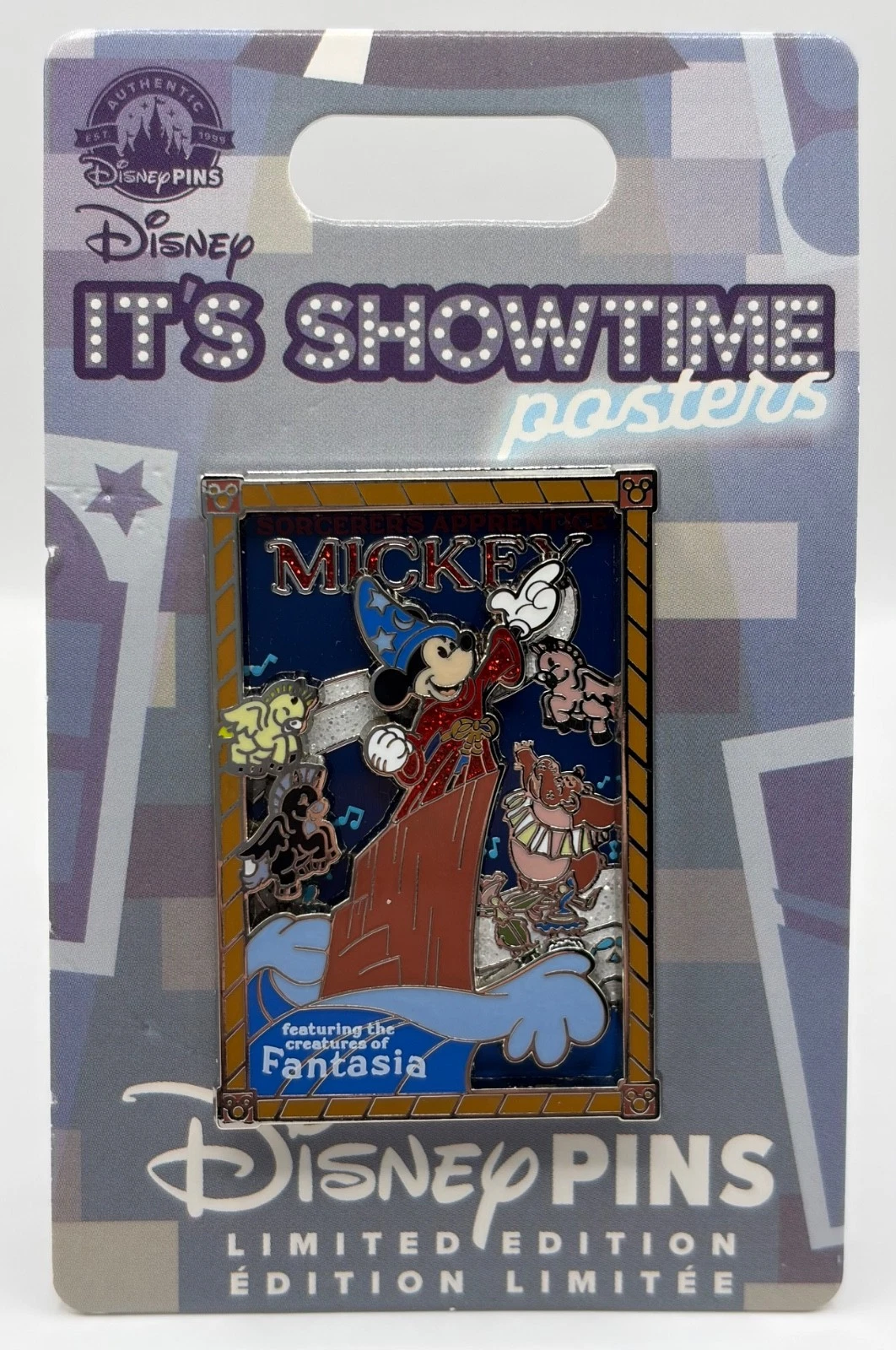 Sorcerer’s Apprentice Mickey Fantasia It’s Showtime Poster Series Pin LE3000