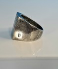 Old Pawn Sterling Silver SIZE 9 Vintage Turquoise Coral Inlay Tribal Ring  — photo 10