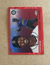 2025 Topps Chrome Platinum Baseball Ryan Bliss Red Rookie Card #397 #’d /5. rookie card picture
