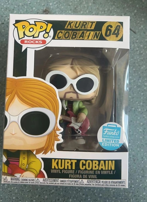 2025 Funko Pop Kurt Cobain #64 Guitar Figure – New Arrival Gift for Kids