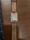 Timex Women Tank Dress Red Leather Rectangular Quartz Analog 20mm Watch — photo 6
