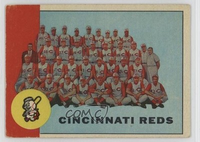 1963 Topps Cincinnati Reds Team #63 15wb