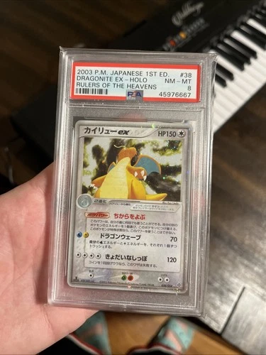 2003 Dragonite 1st Edition- Rulers Of The Heavens PSA 8