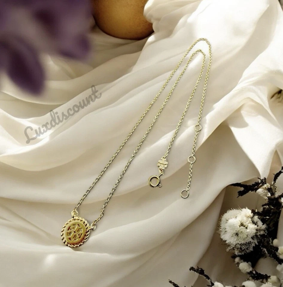 Ожерелье с подвеской в виде золотой веревки с логотипом Tory Burch Miller - Изображение 3 из 4