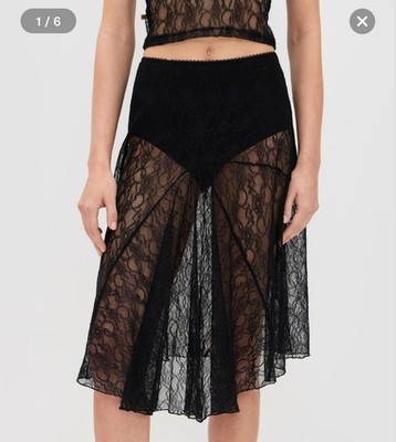 Miaou Mila Skirt Asymmetrical Lace Skirt