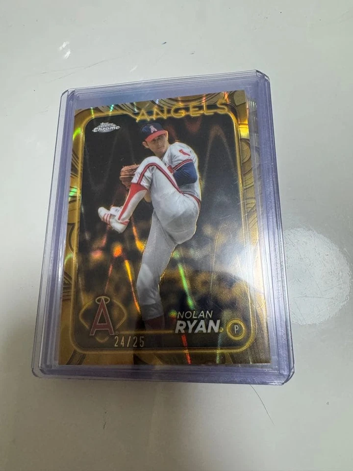 Nolan Ryan 25 topps GILDED Nolan Ryan mlb - Image 3 of 3