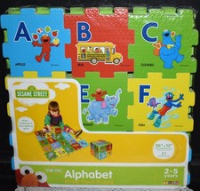 Sesame Street Alphabet Multicolor Foam Floor Puzzle Kid Educational Toy 27Pcs