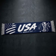 2026 World Cup Scarf USA American Soccer Football Fan Supporter Scarf Gift