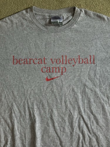 T-shirt pallavolo vintage Y2K Nike Center Swoosh Bearcat taglia M grigia - Foto 2 di 5