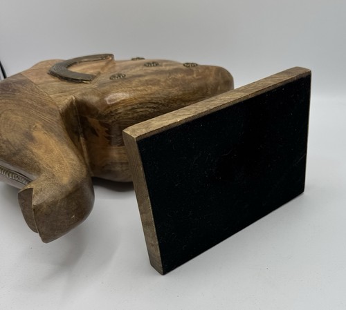 2 figure testa di elefante legno e metallo pesante decorazione casa mensola tavolo molo 1 importazioni - Foto 15 di 17