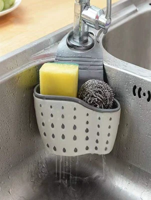 Kitchen Sink Sponge Holder Sink Caddy Basket Shower Caddy Soap & Brush Holder US