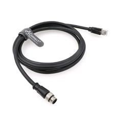 Ethernet-M12-RJ45-Cable for Cognex DM300 M12 8-Pin A-Code Male to RJ45 for In...