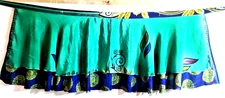 Mini skirts 21"Long Vintage Sari Magic Wrap Skirts Multicolor Bohemian Hippie