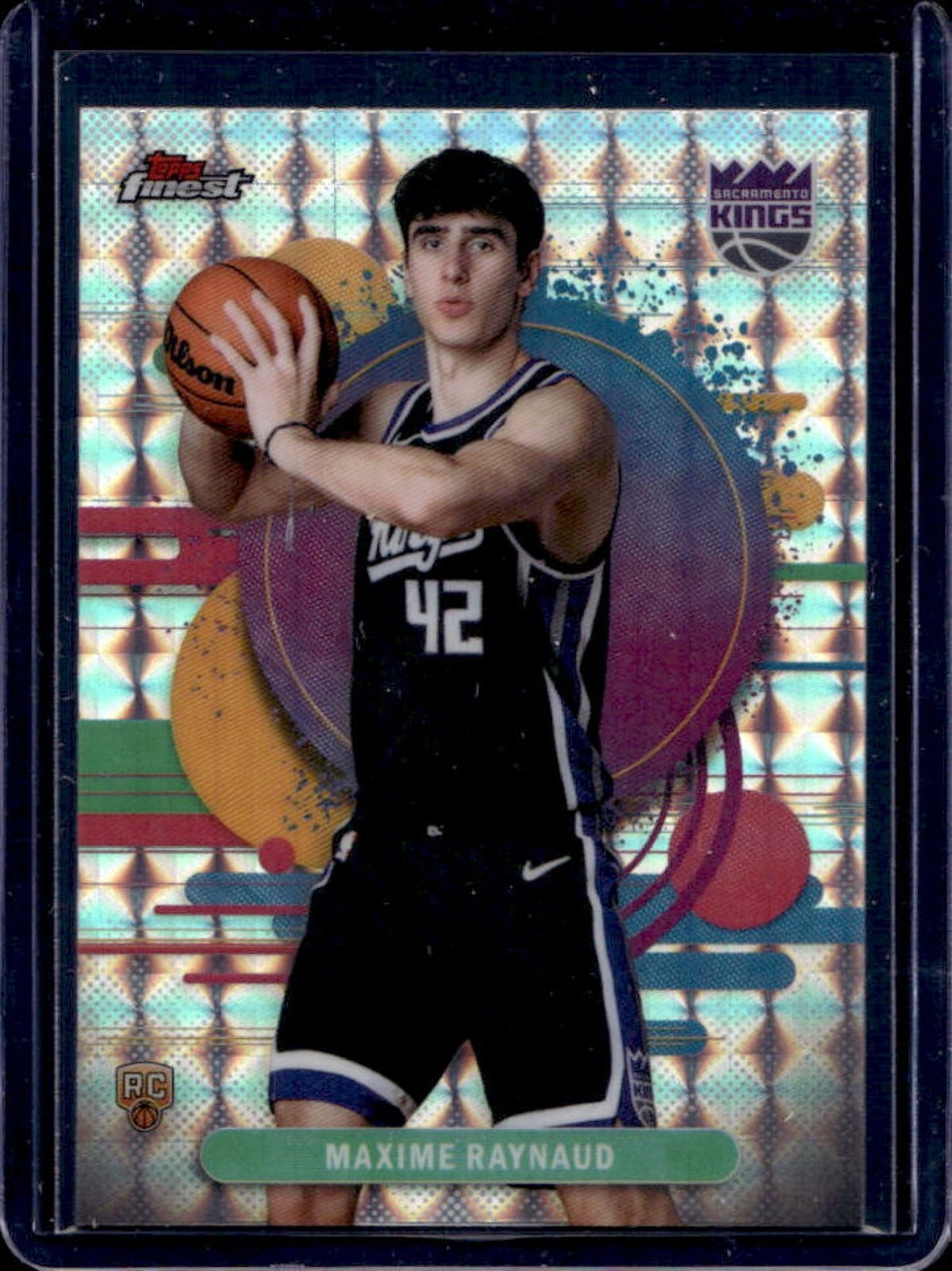 2025-26 Topps Finest Maxime Raynaud Uncommon RC Geometric Refractor #132 Kings