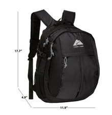 Hiker Backpack 25 Liter, Black, Polyester, Adult, Teen