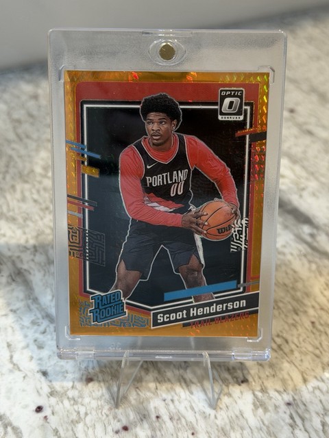 2023-24 Donruss Optic Scoot Henderson Rated Rookie Orange Hyper /99 RC #239