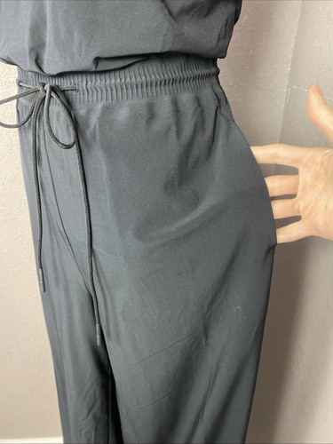 ATHLETA $129 Savannah Jumpsuit Lightweight Stretchy Wide Leg Tie Waist 8 - Picture 5 of 9