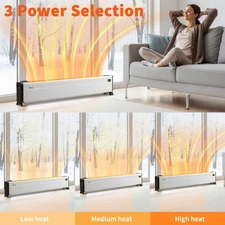 Zokop 48'' Electric Baseboard Heater, 1500W Space Heate with Child Lock Remote
