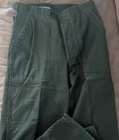 Vintage OG-107 Cotton Sateen Trousers Vietnam War Era Military 30x29